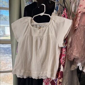 OshKosh B'gosh White Kids Blouse